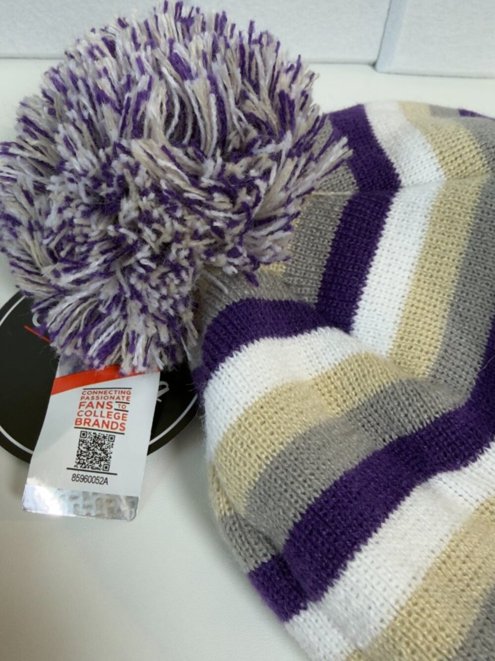 New JMU Knit Striped Beanies x2, James Madison University - Picture 4 of 6